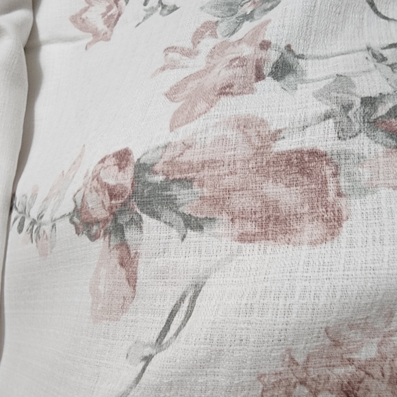 Arcadia Rod Pocket Set of 2 Floral Curtain Panel - Picture 8 of 9